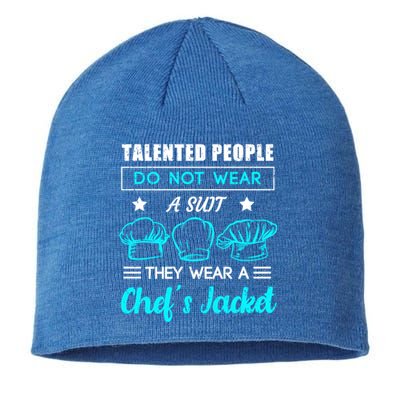 Talented People Wear A Chef Jacket Sous Chef Gift Sustainable Beanie