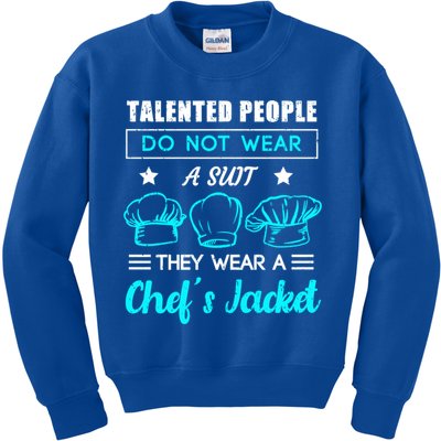Talented People Wear A Chef Jacket Sous Chef Gift Kids Sweatshirt