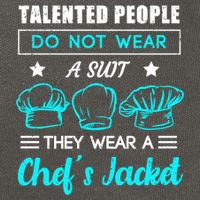 Talented People Wear A Chef Jacket Sous Chef Gift Cotton Canvas Backpack