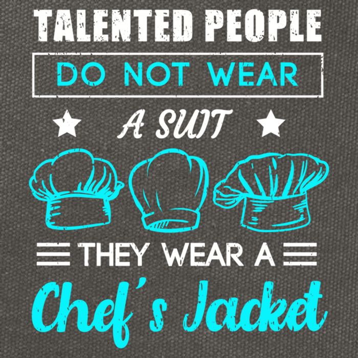 Talented People Wear A Chef Jacket Sous Chef Gift Cotton Canvas Backpack