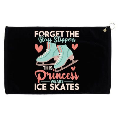 This Princess Wears Ice Skates Figure Ice Skating Grommeted Golf Towel