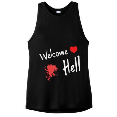 Touhou Project Welcome Hell Gensokyo Relaxed Ladies PosiCharge Tri-Blend Wicking Tank
