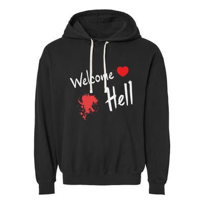 Touhou Project Welcome Hell Gensokyo Relaxed Garment-Dyed Fleece Hoodie