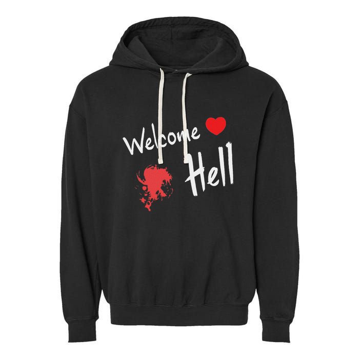 Touhou Project Welcome Hell Gensokyo Relaxed Garment-Dyed Fleece Hoodie
