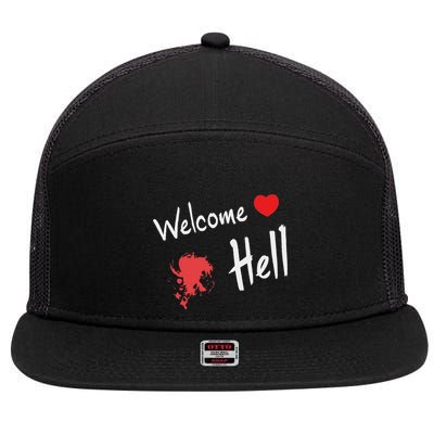 Touhou Project Welcome Hell Gensokyo Relaxed 7 Panel Mesh Trucker Snapback Hat