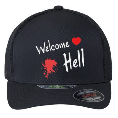Touhou Project Welcome Hell Gensokyo Relaxed Flexfit Unipanel Trucker Cap