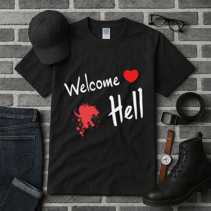 Touhou Project Welcome Hell Gensokyo Relaxed Tall T-Shirt