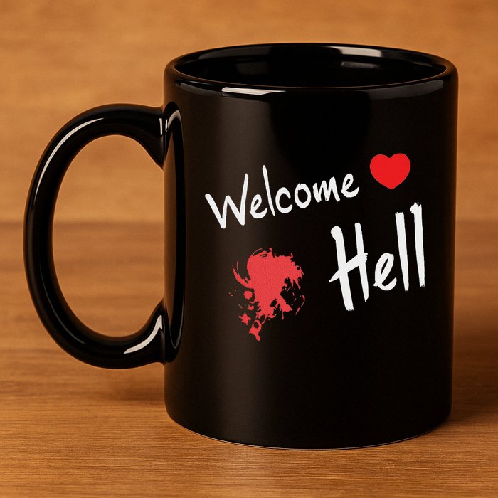 Touhou Project Welcome Hell Gensokyo Relaxed 11oz C Handle Ceramic Mug