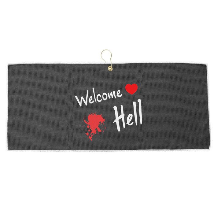 Touhou Project Welcome Hell Gensokyo Relaxed Large Microfiber Waffle Golf Towel