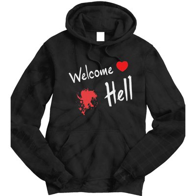 Touhou Project Welcome Hell Gensokyo Relaxed Tie Dye Hoodie