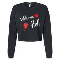 Touhou Project Welcome Hell Gensokyo Relaxed Cropped Pullover Crew