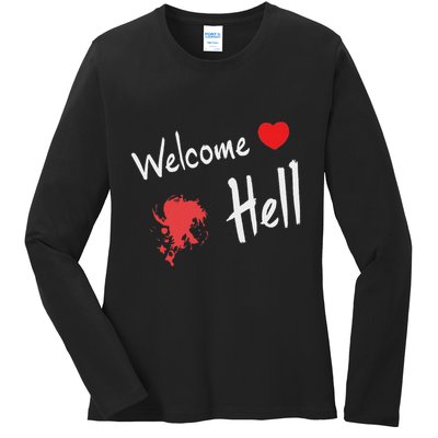 Touhou Project Welcome Hell Gensokyo Relaxed Ladies Long Sleeve Shirt