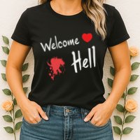 Touhou Project Welcome Hell Gensokyo Relaxed Womens T-Shirt
