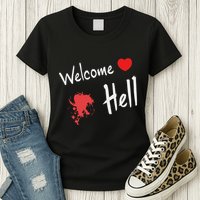 Touhou Project Welcome Hell Gensokyo Relaxed Womens T-Shirt