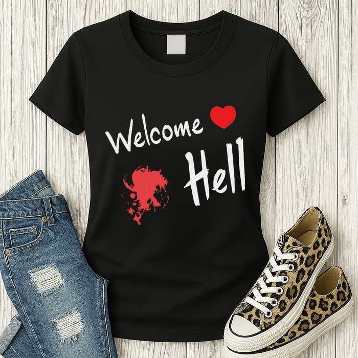 Touhou Project Welcome Hell Gensokyo Relaxed Womens T-Shirt