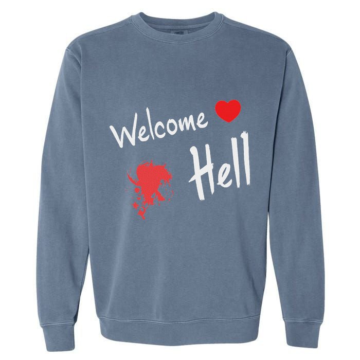 Touhou Project Welcome Hell Gensokyo Relaxed Garment-Dyed Sweatshirt