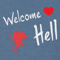 Touhou Project Welcome Hell Gensokyo Relaxed Garment-Dyed Sweatshirt