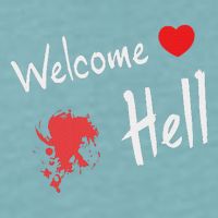 Touhou Project Welcome Hell Gensokyo Relaxed Sueded Cloud Jersey T-Shirt