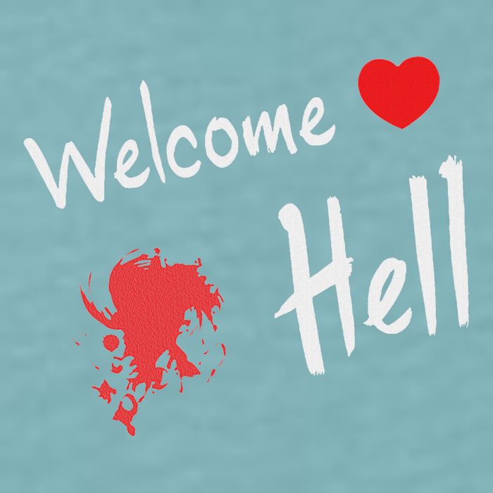 Touhou Project Welcome Hell Gensokyo Relaxed Sueded Cloud Jersey T-Shirt