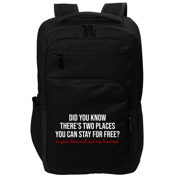 Two Places You Can Stay For Free In Your Lane And Out My Business Impact Tech Backpack