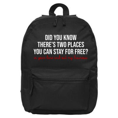 Two Places You Can Stay For Free In Your Lane And Out My Business 16 in Basic Backpack