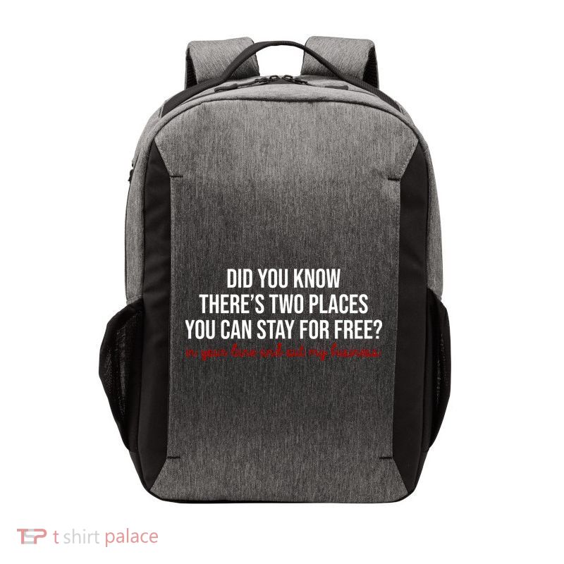 Two Places You Can Stay For Free In Your Lane And Out My Business Vector Backpack