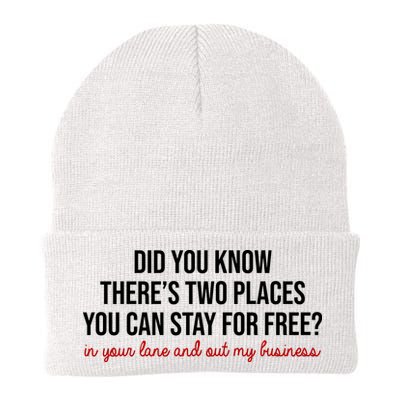 Two Places You Can Stay For Free In Your Lane And Out My Business Beanie