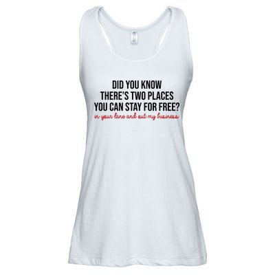 Two Places You Can Stay For Free In Your Lane And Out My Business Ladies Essential Flowy Tank