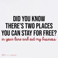 Two Places You Can Stay For Free In Your Lane And Out My Business Magnet