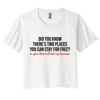 Two Places You Can Stay For Free In Your Lane And Out My Business Crop Top