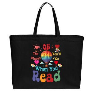 The Places You’Ll Go When You Read Cotton Canvas Jumbo Tote