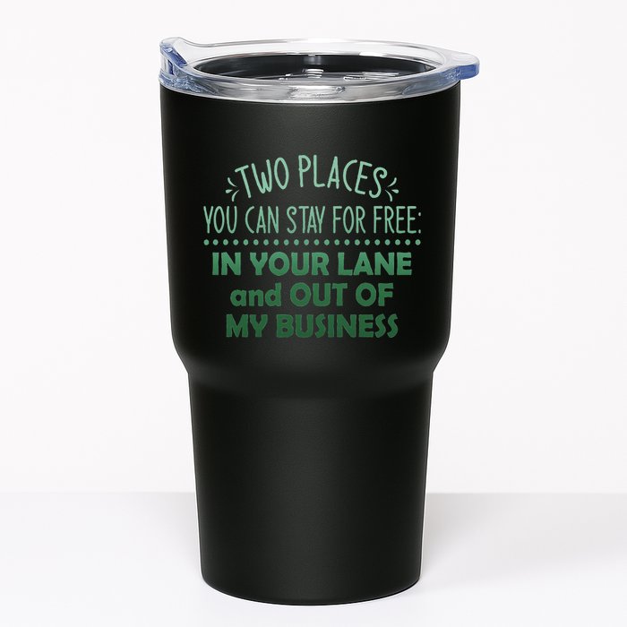 Two Places You Can Stay For Free In Your Lane And Business Tumbler