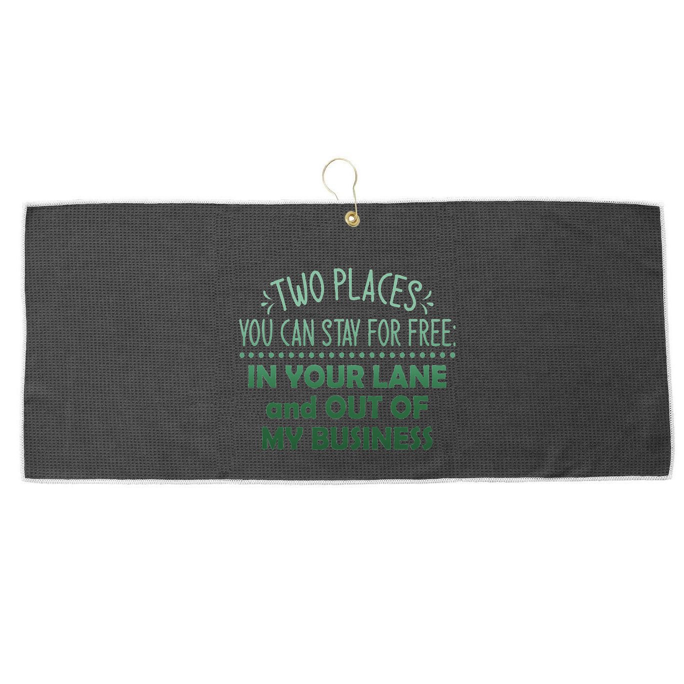 Two Places You Can Stay For Free In Your Lane And Business Large Microfiber Waffle Golf Towel