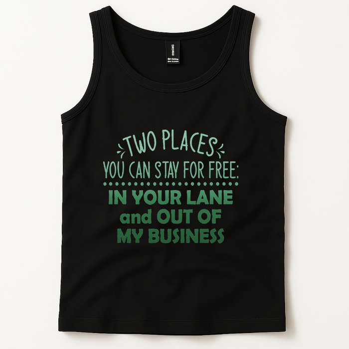 Two Places You Can Stay For Free In Your Lane And Business Tank Top