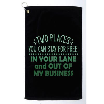 Two Places You Can Stay For Free In Your Lane And Business Golf Towel