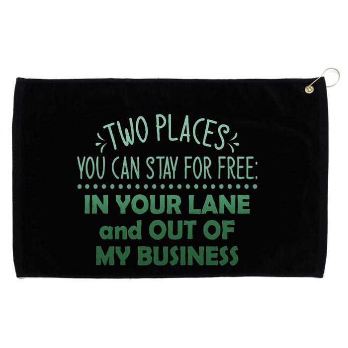 Two Places You Can Stay For Free In Your Lane And Business Grommeted Golf Towel