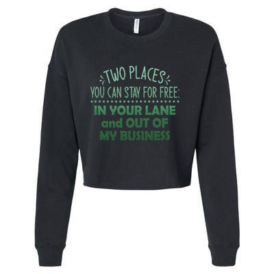 Two Places You Can Stay For Free In Your Lane And Business Cropped Pullover Crew