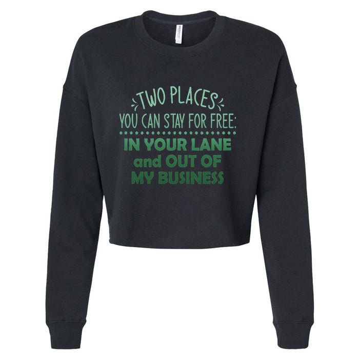 Two Places You Can Stay For Free In Your Lane And Business Cropped Pullover Crew