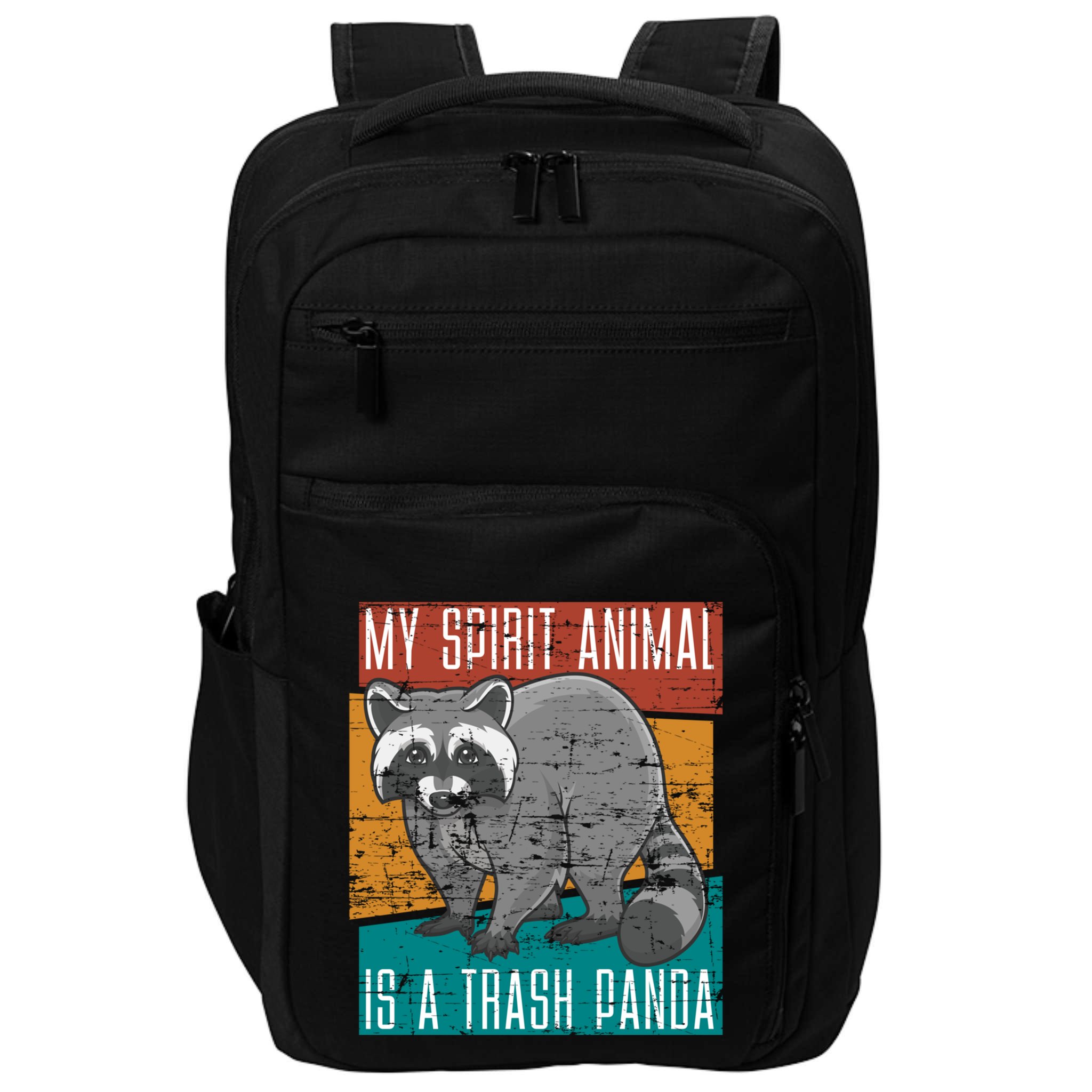 Trash Panda Zoo Keeper Gift Spirit Animal Racoon Cool Gift Impact Tech Backpack