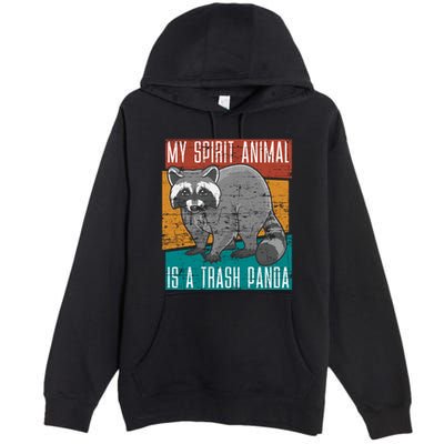 Trash Panda Zoo Keeper Gift Spirit Animal Racoon Cool Gift Premium Pullover Hoodie