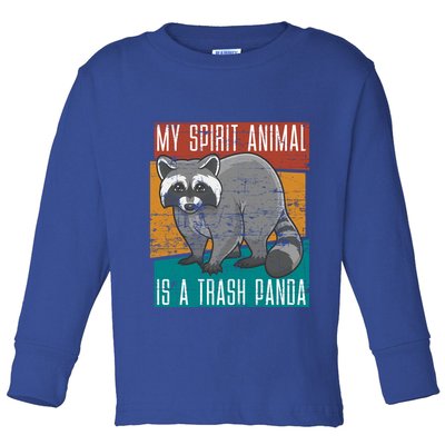 Trash Panda Zoo Keeper Gift Spirit Animal Racoon Cool Gift Toddler Long Sleeve Shirt
