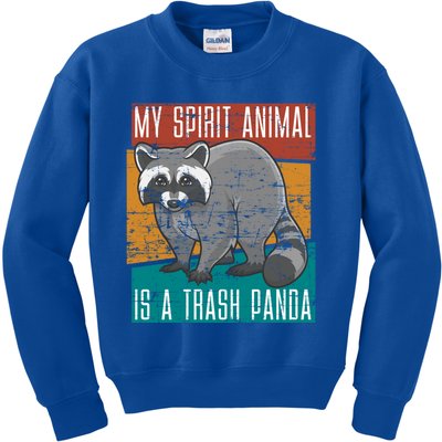 Trash Panda Zoo Keeper Gift Spirit Animal Racoon Cool Gift Kids Sweatshirt