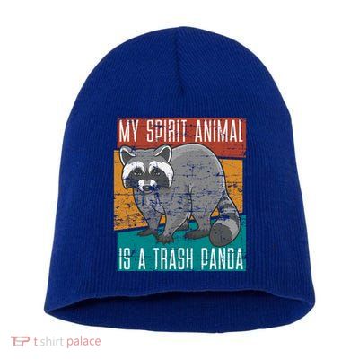 Trash Panda Zoo Keeper Gift Spirit Animal Racoon Cool Gift Short Acrylic Beanie