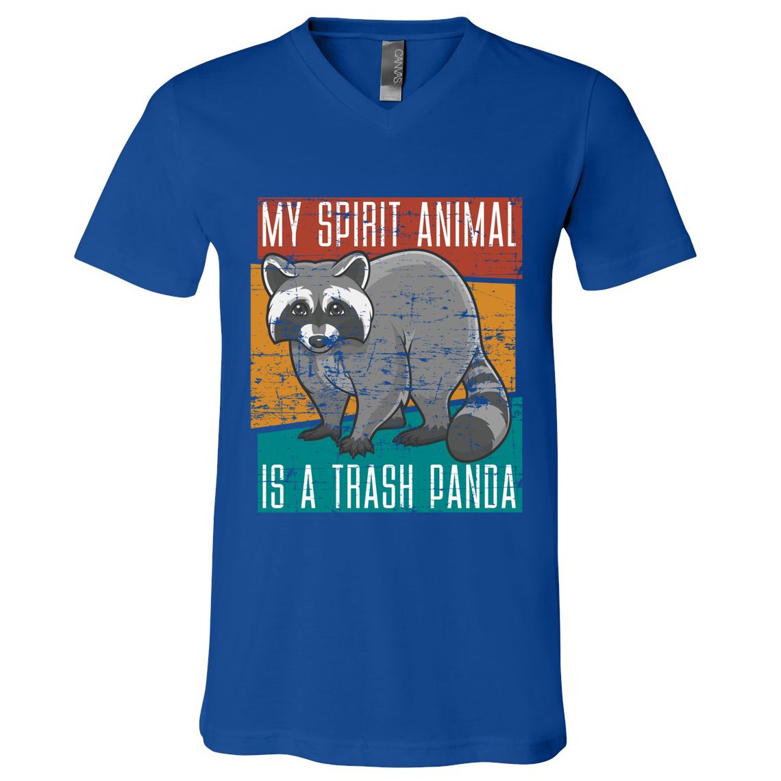 Trash Panda Zoo Keeper Gift Spirit Animal Racoon Cool Gift V-Neck T-Shirt