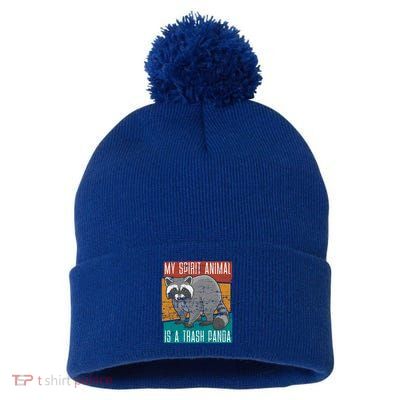 Trash Panda Zoo Keeper Gift Spirit Animal Racoon Cool Gift Pom Pom 12in Knit Beanie