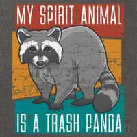 Trash Panda Zoo Keeper Gift Spirit Animal Racoon Cool Gift Cotton Canvas Backpack