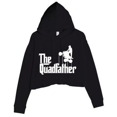 The Quadfather ATV Four Wheeler Quad Bike Gift Crop Fleece Hoodie