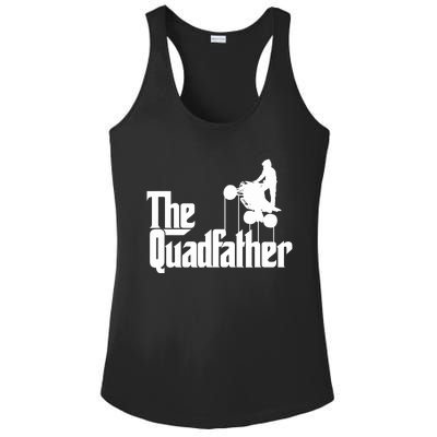 The Quadfather ATV Four Wheeler Quad Bike Gift Ladies PosiCharge Competitor Racerback Tank