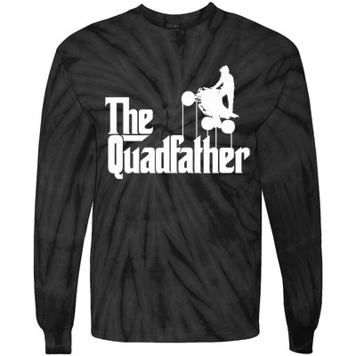 The Quadfather ATV Four Wheeler Quad Bike Gift Tie-Dye Long Sleeve Shirt