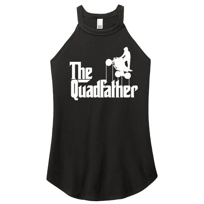 The Quadfather ATV Four Wheeler Quad Bike Gift Women's Perfect Tri Rocker Tank